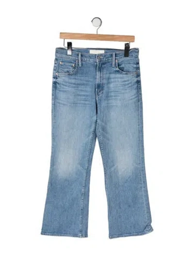 Pre-owned Mother Flared Pants In Blue
