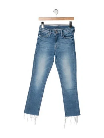 Pre-owned Mother Flared Pants In Blue