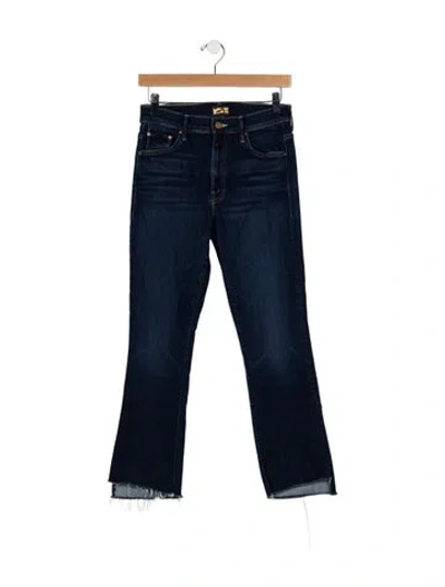 Pre-owned Mother Flared Pants In Blue