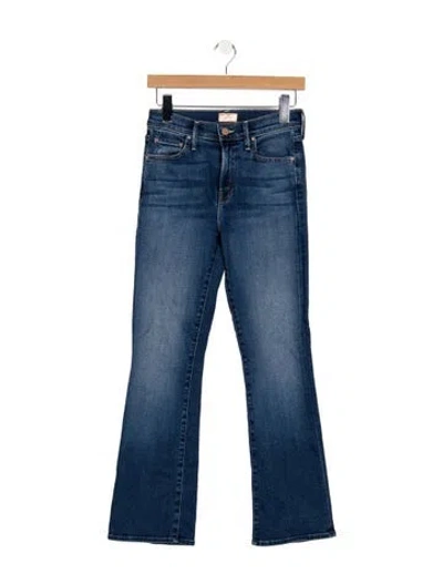 Pre-owned Mother Flared Pants In Blue