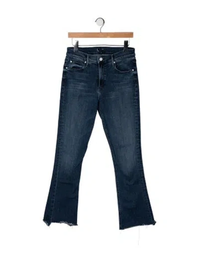 Pre-owned Mother Flared Pants In Blue
