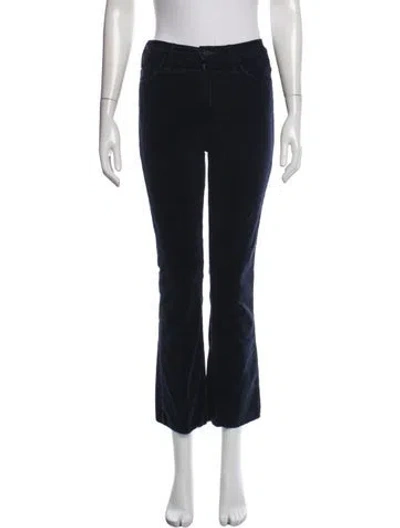 Pre-owned Mother Flared Pants In Blue
