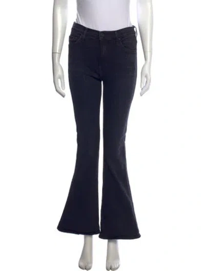 Pre-owned Mother Flared Pants In Blue