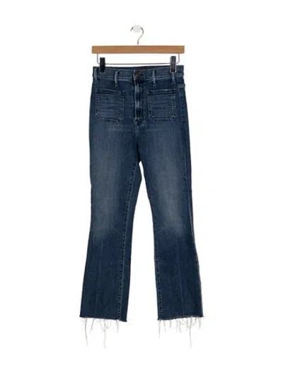 Pre-owned Mother Flared Pants In Blue