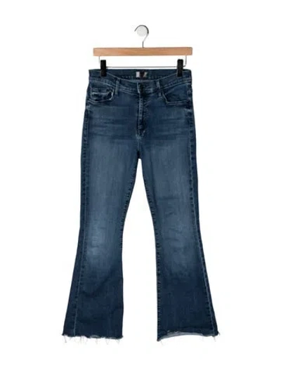 Pre-owned Mother Flared Pants In Blue