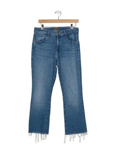 Pre-owned Mother Flared Pants In Blue