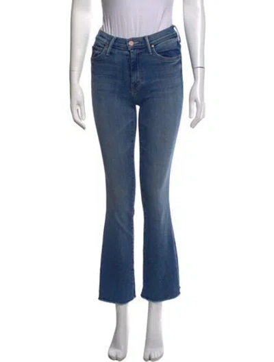Pre-owned Mother Flared Pants In Blue
