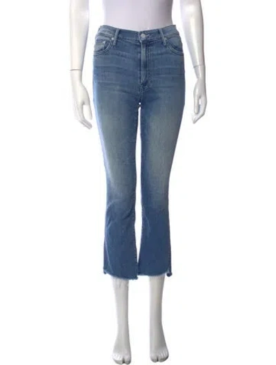 Pre-owned Mother Flared Pants In Blue