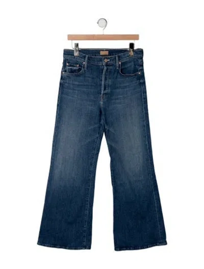 Pre-owned Mother Flared Pants In Blue