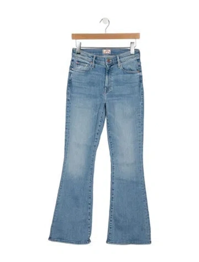 Pre-owned Mother Flared Pants In Blue