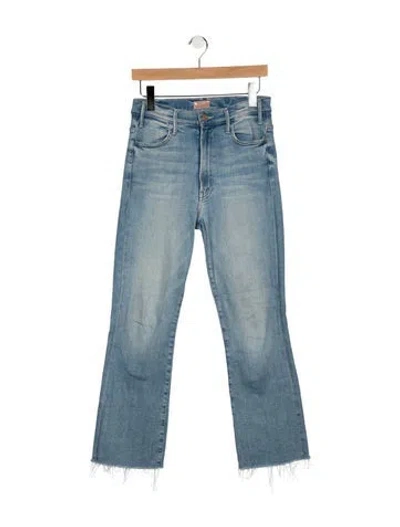 Pre-owned Mother Flared Pants In Blue