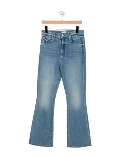 Pre-owned Mother Flared Pants In Blue
