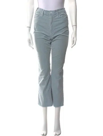 Pre-owned Mother Flared Pants In Blue