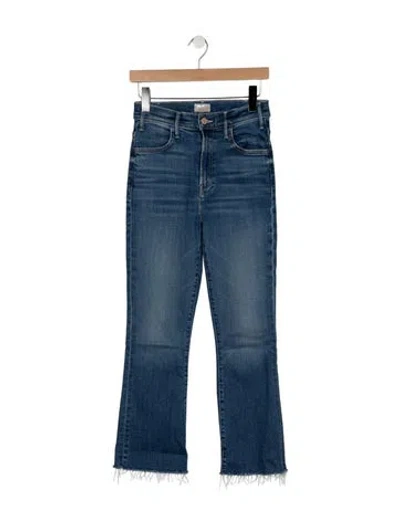 Pre-owned Mother Flared Pants In Blue