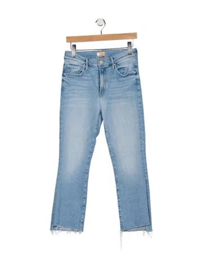 Pre-owned Mother Flared Pants In Blue
