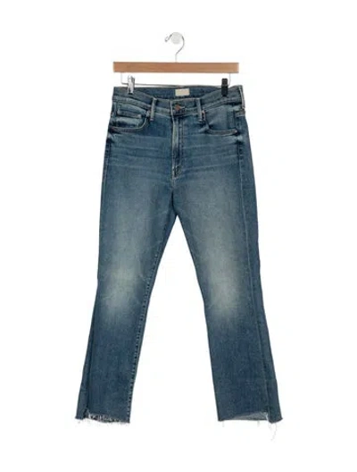 Pre-owned Mother Flared Pants In Blue