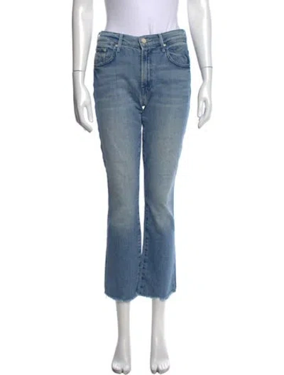 Pre-owned Mother Flared Pants In Blue
