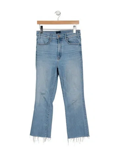 Pre-owned Mother Flared Pants In Blue