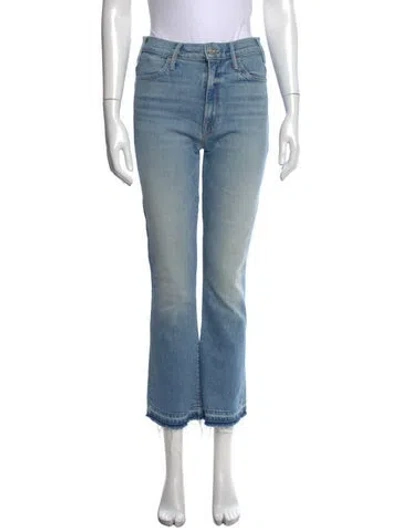 Pre-owned Mother Flared Pants In Blue