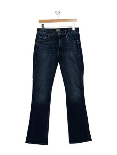 Pre-owned Mother Flared Pants In Blue