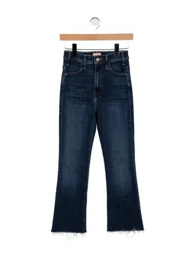 Pre-owned Mother Flared Pants In Blue