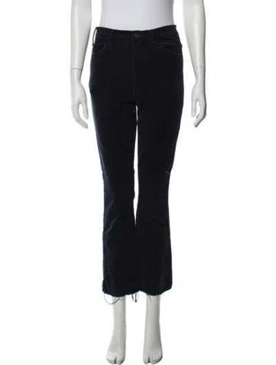 Pre-owned Mother Flared Pants In Blue