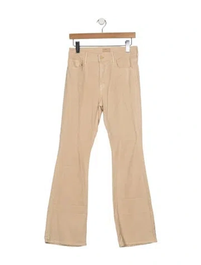 Pre-owned Mother Flared Pants In Brown