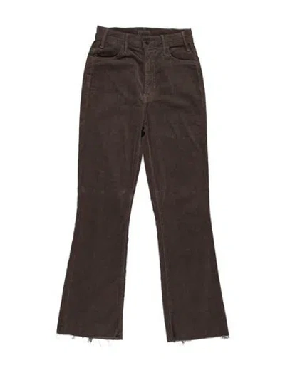 Pre-owned Mother Flared Pants In Brown