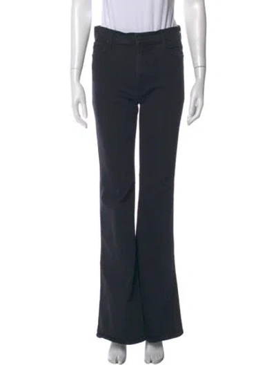 Pre-owned Mother Flared Pants In Gray