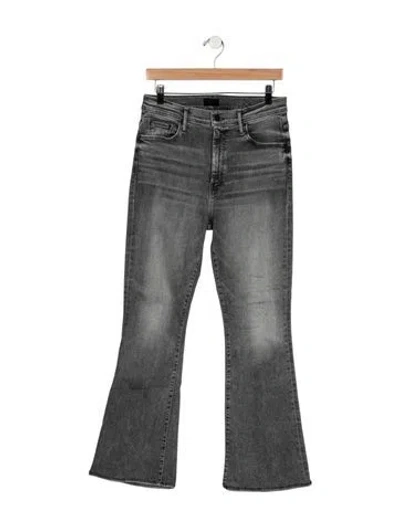 Pre-owned Mother Flared Pants In Grey