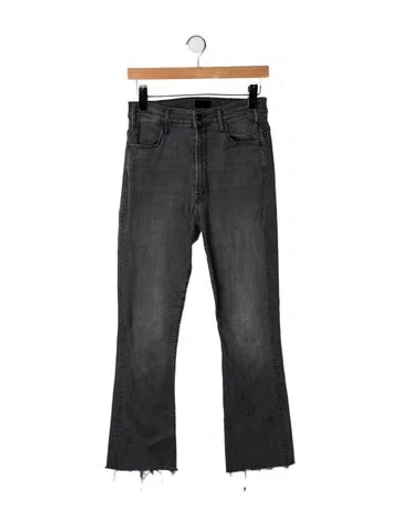 Pre-owned Mother Flared Pants In Grey