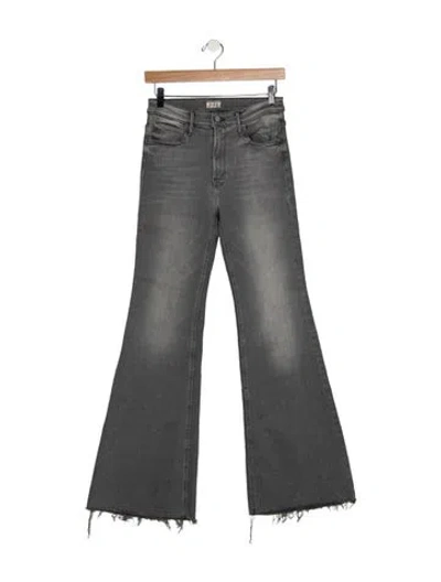 Pre-owned Mother Flared Pants In Grey