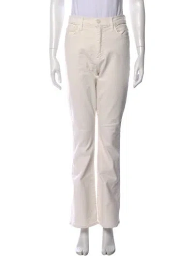Pre-owned Mother Flared Pants In Neutral