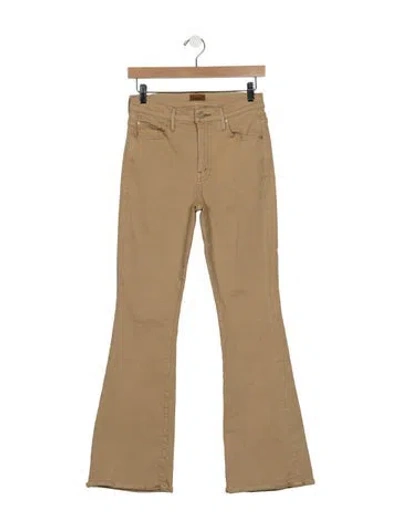 Pre-owned Mother Flared Pants In Neutral