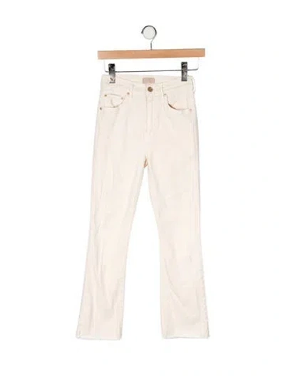 Pre-owned Mother Flared Pants In Neutral