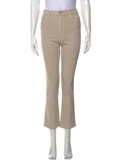 Pre-owned Mother Flared Pants In Neutral