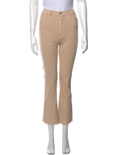 Pre-owned Mother Flared Pants In Neutral