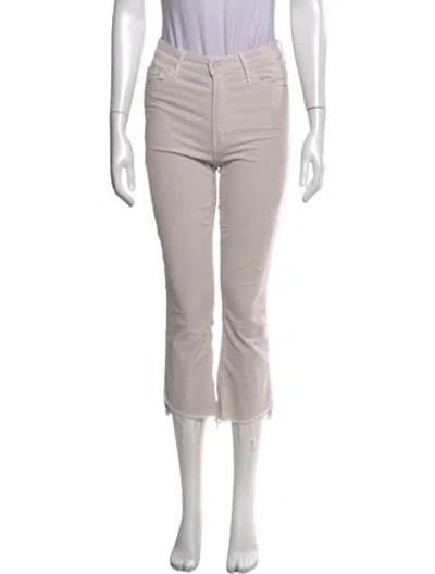 Pre-owned Mother Flared Pants In Neutral