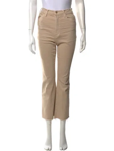 Pre-owned Mother Flared Pants In Neutral