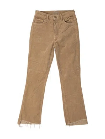 Pre-owned Mother Flared Pants In Neutral