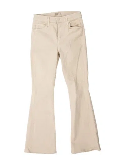 Pre-owned Mother Flared Pants In Neutral