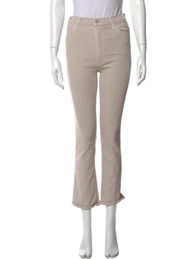 Pre-owned Mother Flared Pants In Neutrals