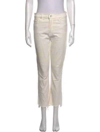 Pre-owned Mother Flared Pants In Neutrals