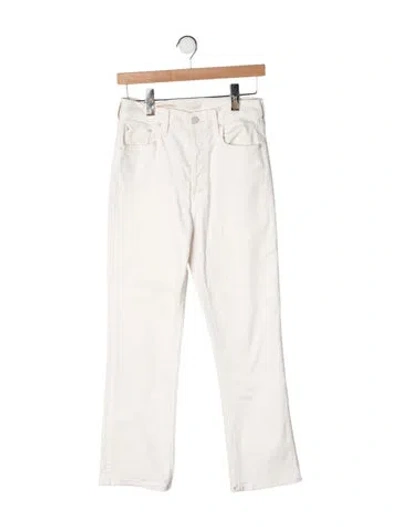 Pre-owned Mother Flared Pants In Neutrals