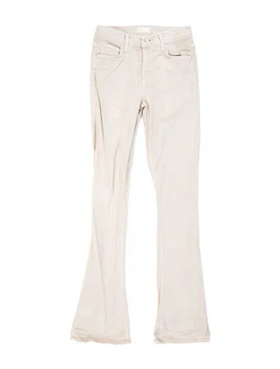 Pre-owned Mother Flared Pants In Neutrals