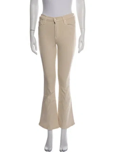 Pre-owned Mother Flared Pants In Neutrals