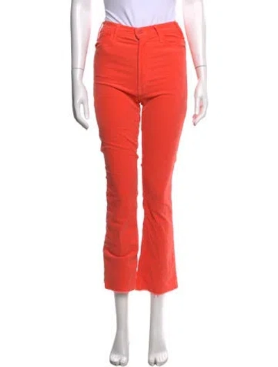 Pre-owned Mother Flared Pants In Pink