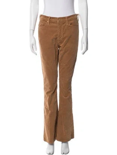 Pre-owned Mother Flared Pants W/ Tags In Brown