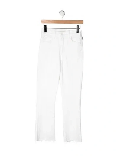 Pre-owned Mother Flared Pants W/ Tags In White