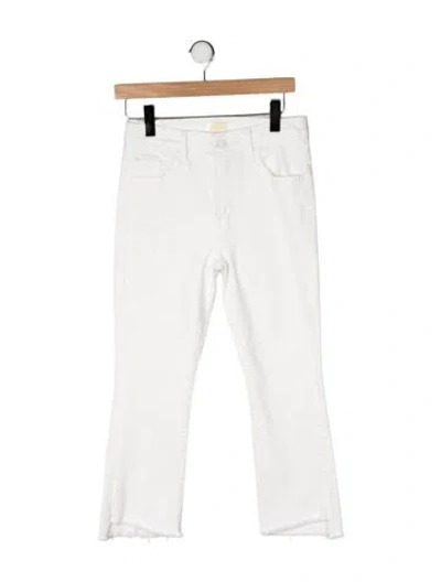 Pre-owned Mother Flared Pants In White